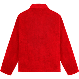 Women Terry Jacket - Vilebrequin x Ines de la Fressange Poppy red back view