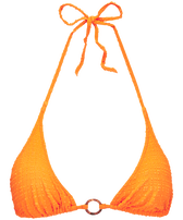 女士 Plumetis 三角式比基尼上衣 Carrot 正面图