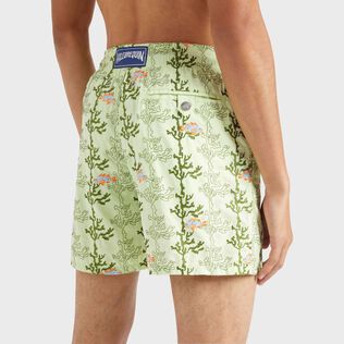 Men Swim Trunks Embroidered Seaweed - Limited Edition Macaroon details view 2