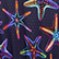Girls Viscose Long Dress Disco Stars Navy 
