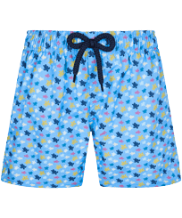Boys Stretch Swim Trunks Micro Ronde Des Tortues Rainbow Divine front view
