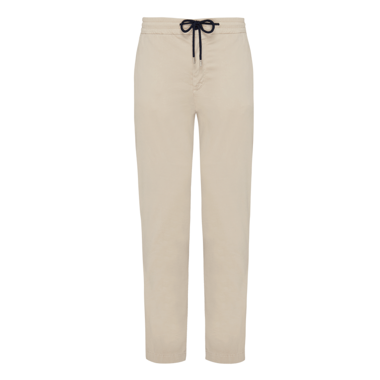 Men Cotton Modal Jogger Pants - Clemence - Beige - Size 40 - Vilebrequin