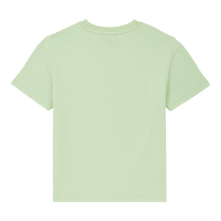 Boys Organic Cotton Gomy Logo T-shirt Lemongrass back view