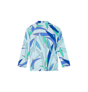 Langärmeliger Madrague Rashguard mit Reißverschluss für Mädchen Thalassa Rückansicht