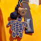 Turtle Cork Keyring Azul marino detalles vista 2