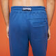 Pantaloni da jogging uomo in cotone tinta unita Blu mare dettagli vista 2
