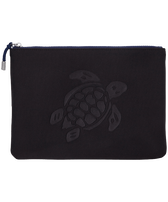 Turtle Strandbeutel mit Reißverschluss Schwarz Vorderansicht