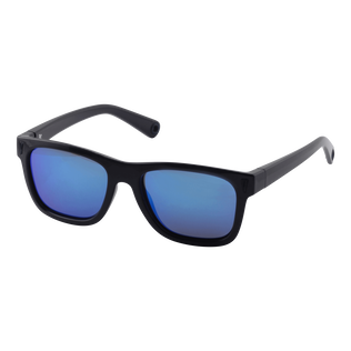 Gafas de sol de color liso unisex Azul marino vista trasera