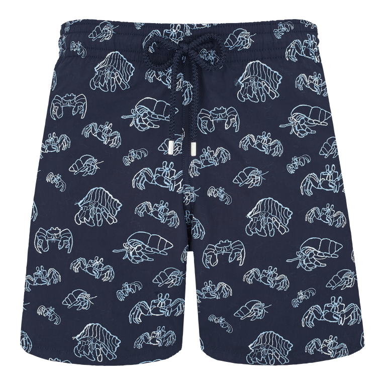 Maillot De Bain Homme Brodé Hermit Crabs - Mistral - Bleu