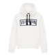 Sudadera con capucha de algodón de color liso para hombre Off white vista frontal