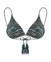 Haut de maillot de bain triangle femme Pearl Noir vue de face