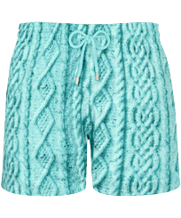 男士 Aran Knit 弹力游泳短裤 Thalassa 正面图