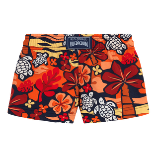 Baby Swimsuit Monoi Turtles Apricot back view