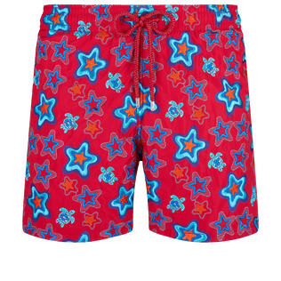 Costume da bagno uomo ricamato Stars Gift - Edizione limitata Burgundy vista frontale