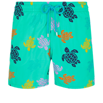 Maillot de bain homme Ronde des Tortues Multicolore Nenuphar vue de face