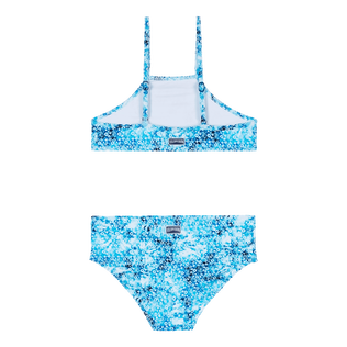 女童 Brassiere Flowers 扎染两件式泳衣 Navy 后视图