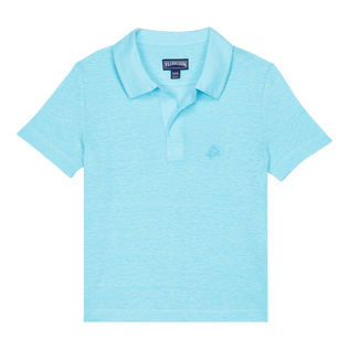 Linen Boys Polo Shirt Solid | Vilebrequin Website | PYOE9O00