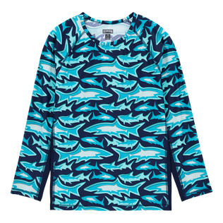 男士 Requins 3D 长袖防晒衣 Navy 正面图