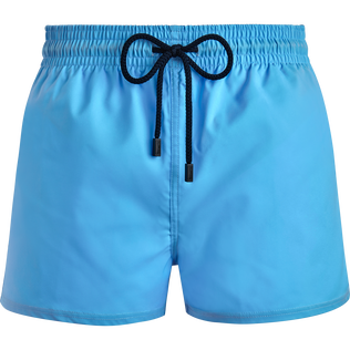 Bañador corto elástico y ajustado liso para hombre Flax flower vista frontal