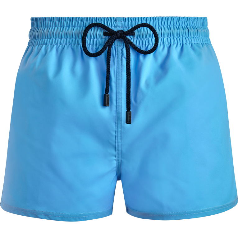 Men Swimwear Short And Fitted Stretch Solid - Swimming Trunk - Man - Blue - Size XL - Vilebrequin