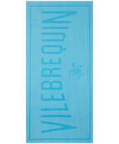 Solid Organic Cotton Beach Towel Santorini front view