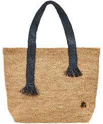 Sac de plage en raphia Chanvre vue de face