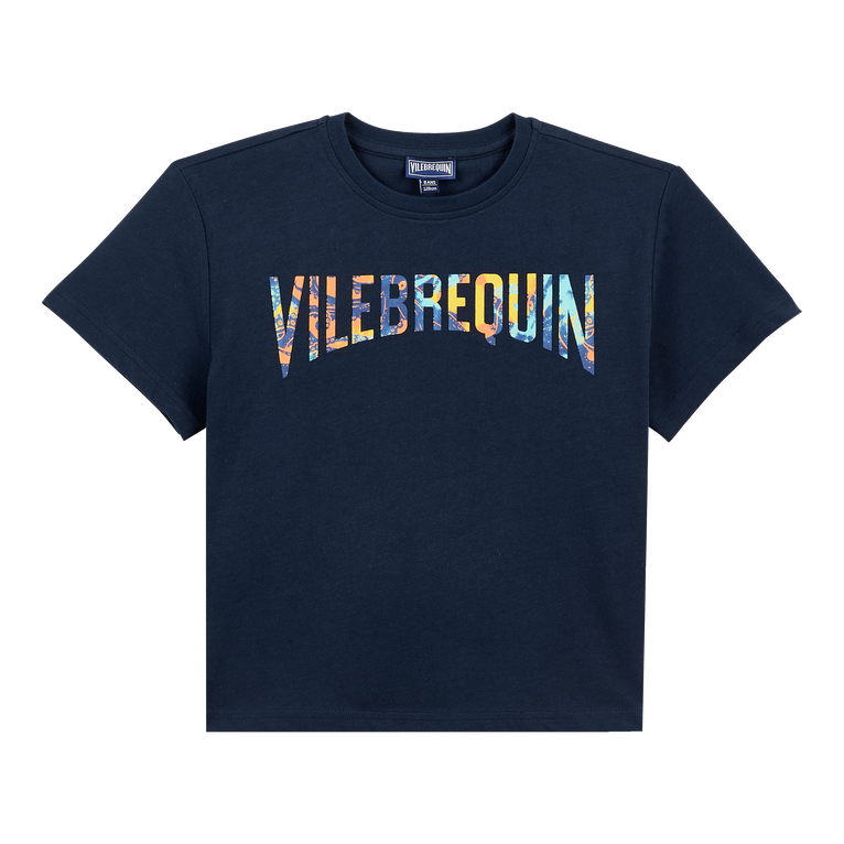 Boys Organic Cotton Oversize T-shirt Poulpes Tie And Dye - Tarick - Blau - Größe 2 - Vilebrequin