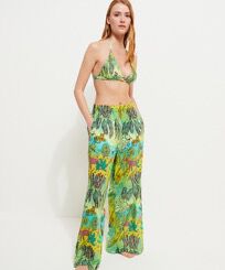 Jungle Rousseau Hose aus Baumwolle für Damen Ginger Vorderseite getragene Ansicht
