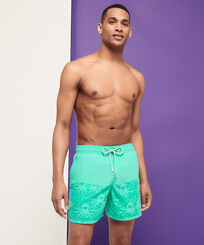 Men Swim Trunks Water-reactive Medusa Nenuphar front worn view