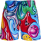 Men Swimwear Faces In Places - Vilebrequin x Kenny Scharf Multicolor front view