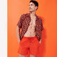 Bañador de color liso para hombre Rust detalles vista 1