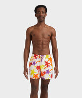Men Stretch Short Swim Shorts Spray Paint - VBQ x Palm Angels Porcelain 正面穿戴视图