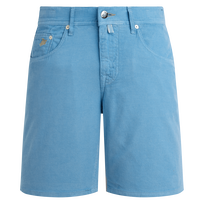 Men Cotton Bermuda Shorts Solid Divine front view