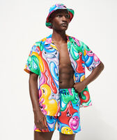 Men Faces In Place Vilebrequin x John M Armleder Look  正面图