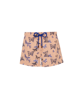 Women Swim Shorts Embroidered Disco Butterflly Blush front view
