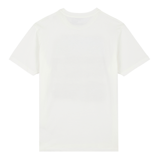 Camiseta de algodón con estampado Cannes para hombre Off white vista trasera