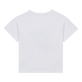 T-shirt en coton fille Provencal Turtle Blanc vue de dos