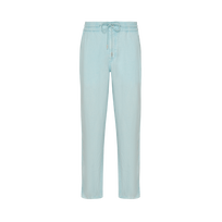Men Linen Pants Regular Fit Natural Dye Pacific front view