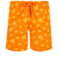 Costume da bagno bambino ricamato Micro Ronde Des Tortues - Edizione limitata Albicocca vista frontale