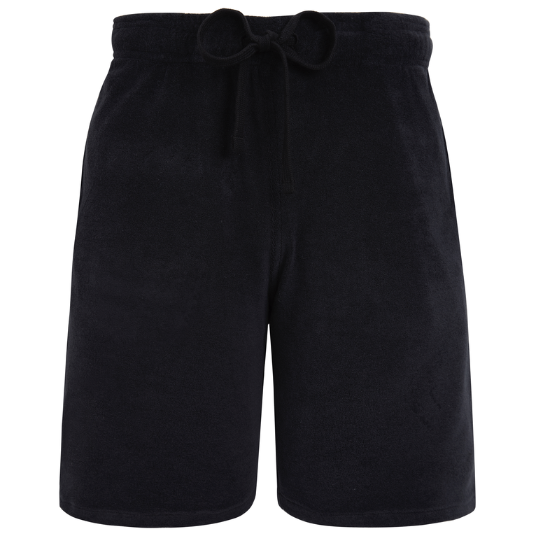 Unisex Terry Bermuda Shorts Solid - Bolide - Black