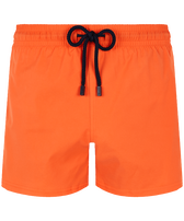 Men Swim Trunks Solid Guava front view