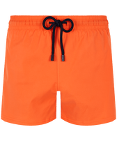 Men Swimwear Short and Fitted Stretch Solid Guava front view