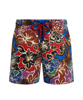 Men Swim Shorts Hawaiian Patchwork - VBQ x Palm Angels Celestial front view