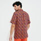 Chemise Bowling en lin Stars Gift homme  Bleu marine vue portée de dos