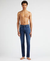 Jeans 5 poches homme Tropical Flowers Med denim w2 vue portée de face