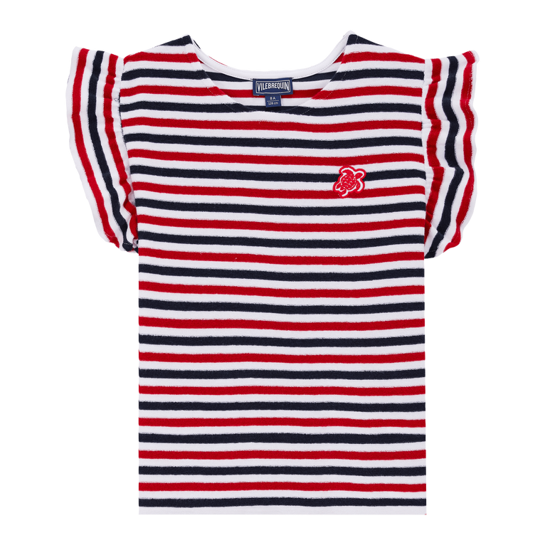Gestreiftes Frottee-tanktop Für Mädchen - Genny - Blau - Größe 8 - Vilebrequin