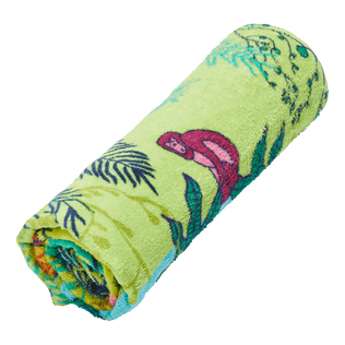 Toalla unisex con estampado Jungle Rousseau Jengibre vista frontal desgastada