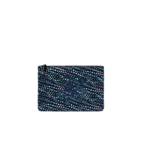 Neoprene Beach Pouch Pearl Black front view