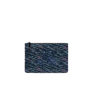 Neoprene Beach Pouch Pearl Black front view