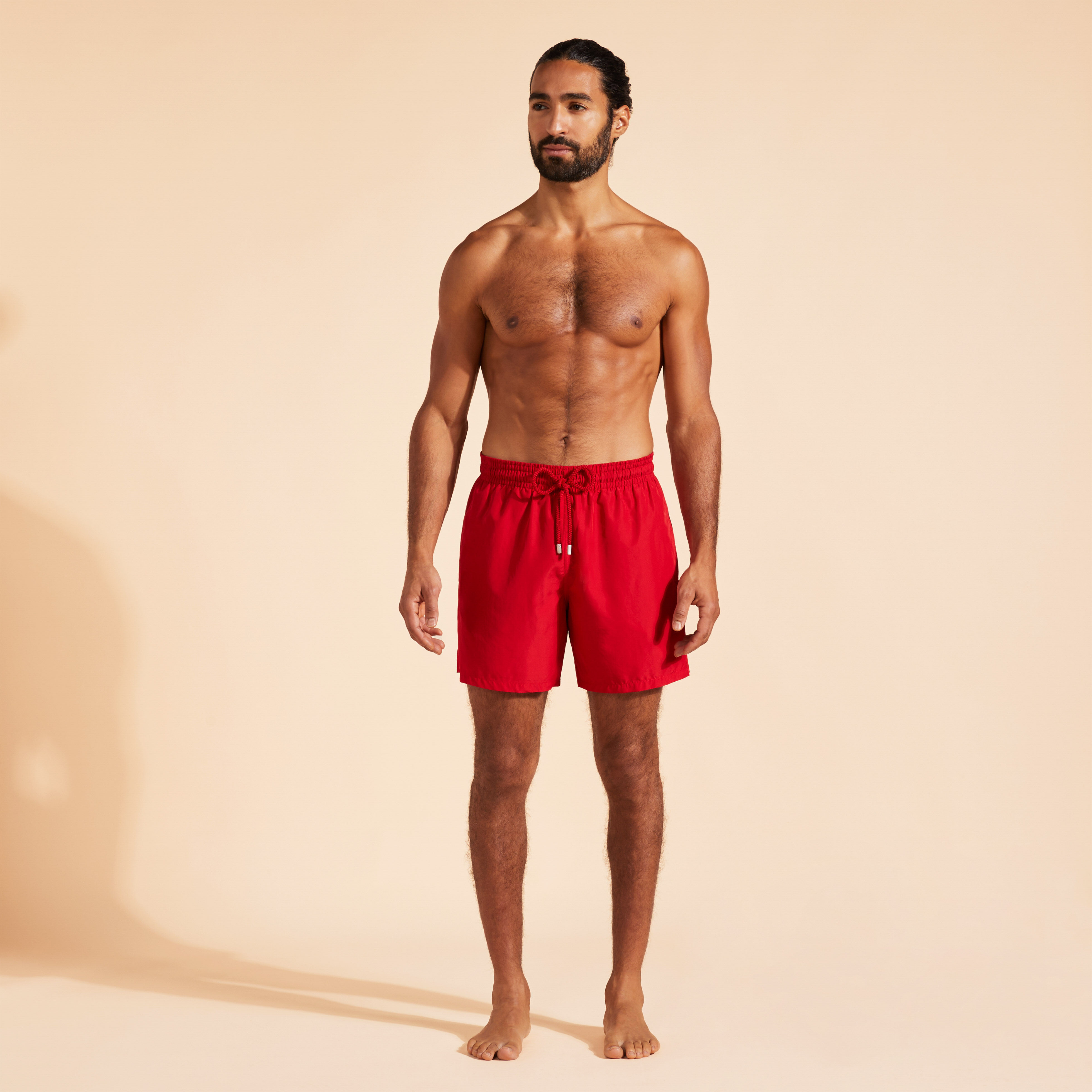 Red swim trunks for men deals